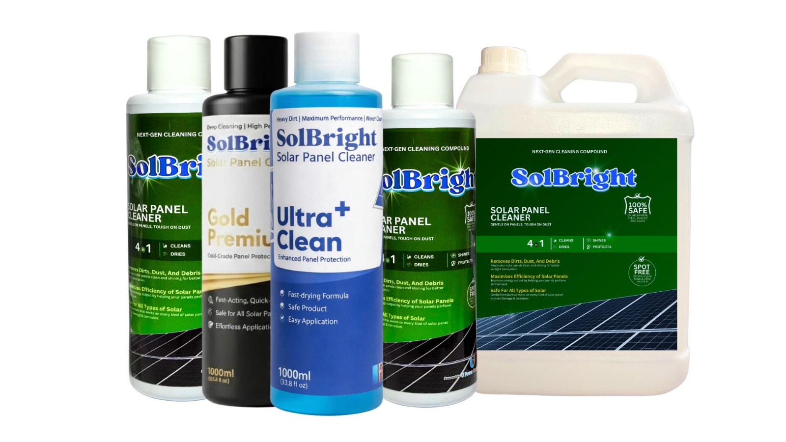 Solbright Solar Panel Cleaner 1 liter (Regular)